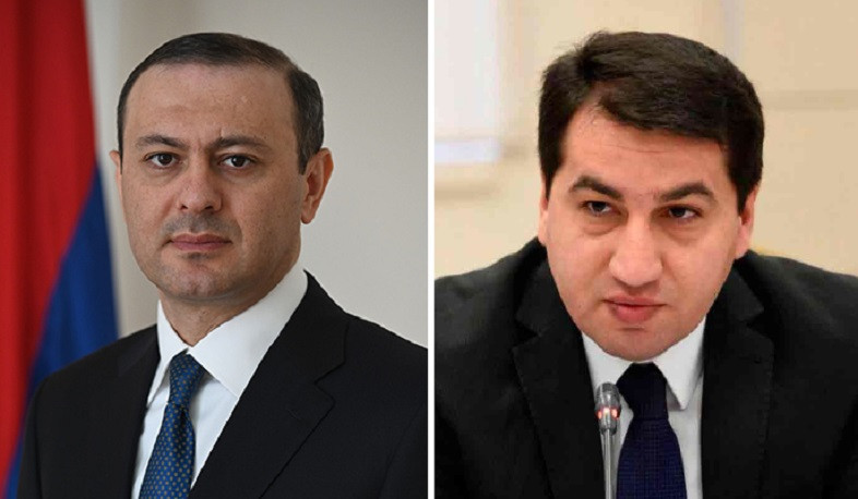 Armen Grigoryan and Hikmet Hajiyev discussed necessity of establishing peace in region