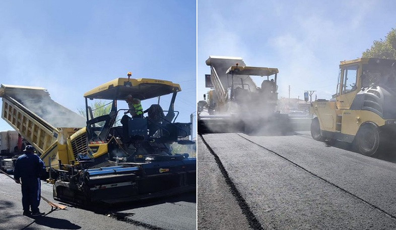 Միջին նորոգման աշխատանքներ Երևան-Գյումրի-Վրաստանի սահման ավտոճանապարհի մի հատվածում