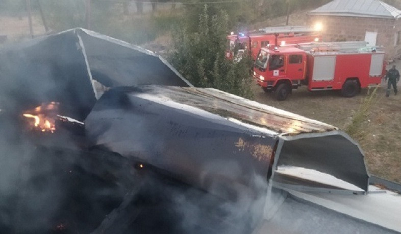 Հրդեհ Բենիամին գյուղում` պոմպակայանի տանիքում