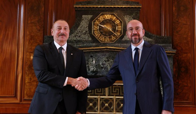 Шарль Мишель и Ильхам Алиев встретились в Праге перед четырехсторонними переговорами