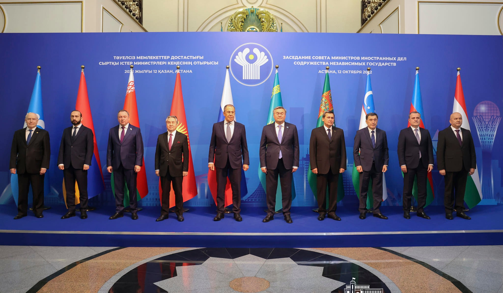 Session of Council of Foreign Ministers of CIS member states kicks off in Astana
