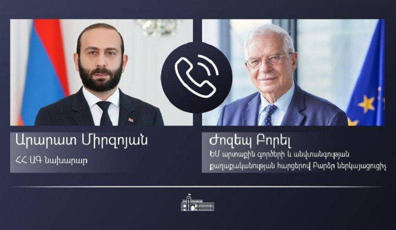 Phone conversation of Foreign Minister of Armenia with High Representative of EU for Foreign Affairs and Security Policy Josep Borrell