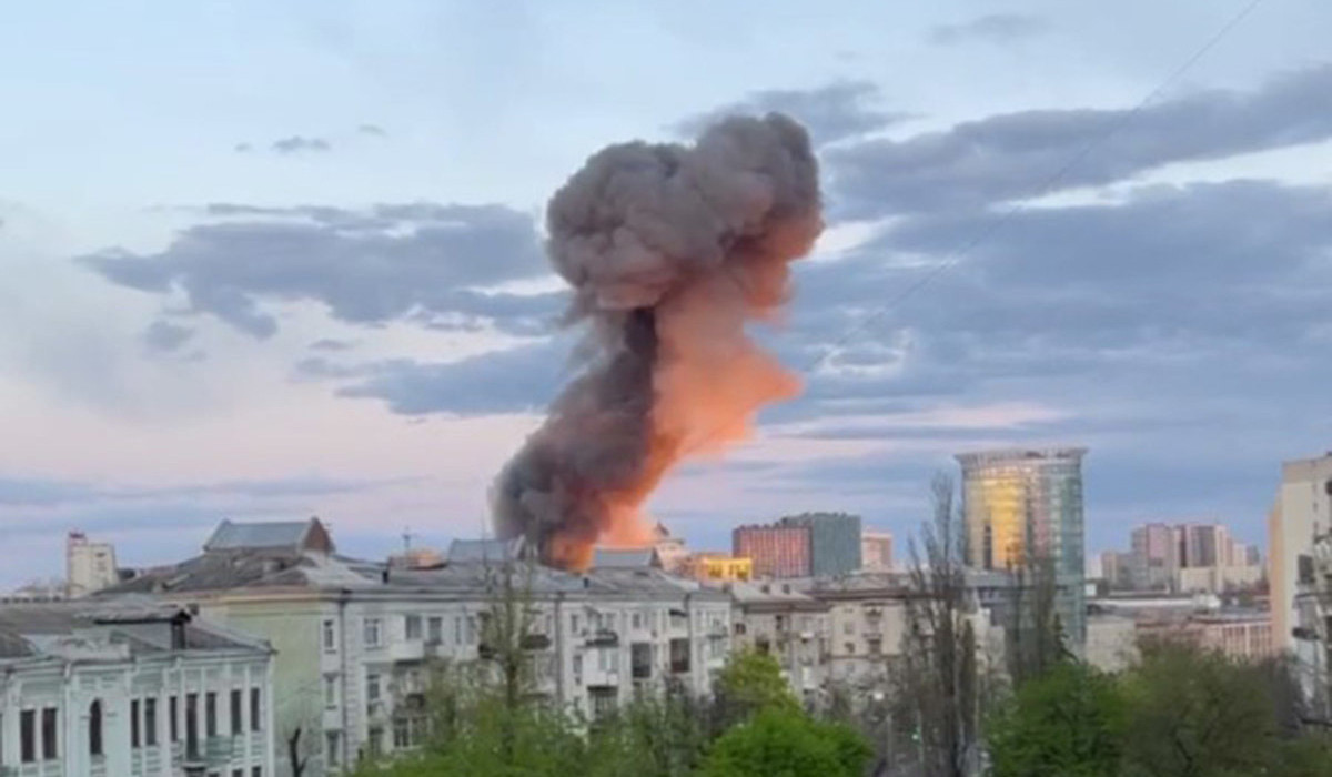 Explosions rock energy facilities in Kyiv
