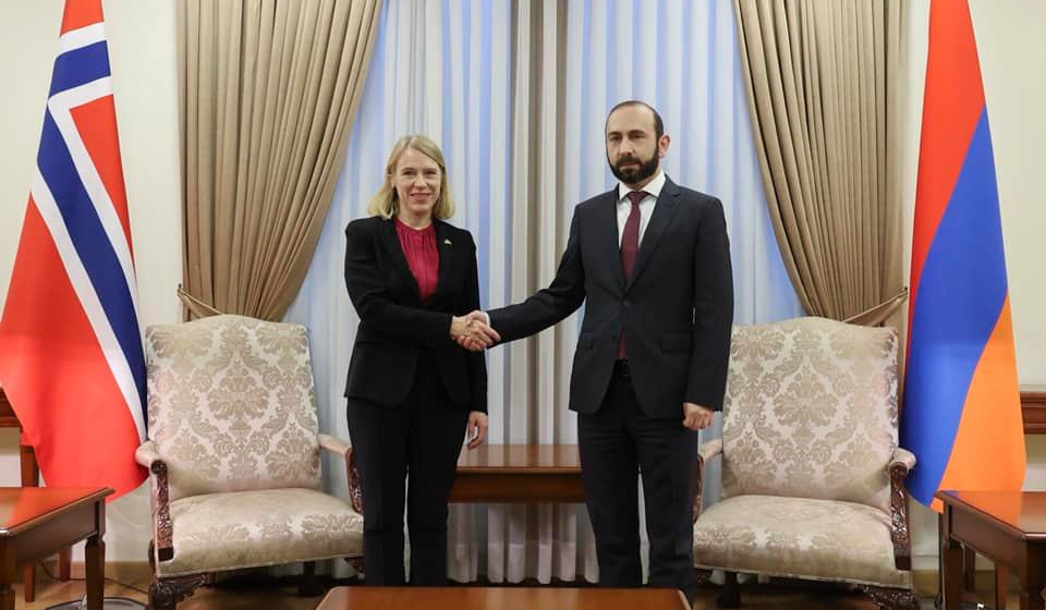 Начался официальный визит министра иностранных дел Норвегии Анникен Хюитфельд в Армению