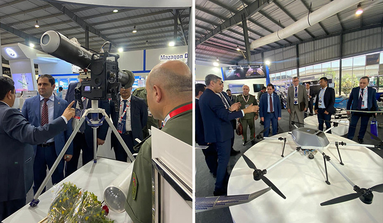 ՀՀ պաշտպանության նախարարը Գանդինագարում բացված DEFEXPO ցուցահանդեսում ծանոթացել է ցուցանմուշներին