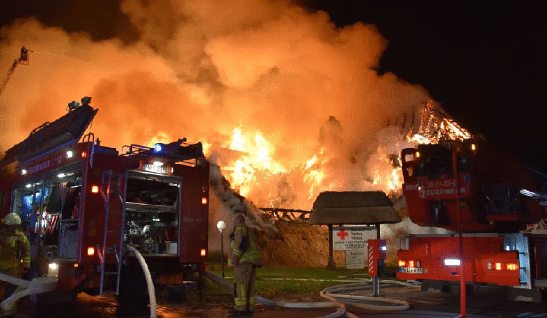 Arson suspected in Ukrainian refugee hotel fire, German police say