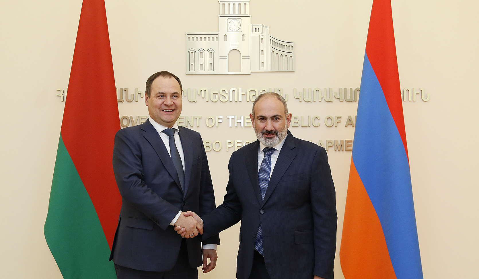 Նիկոլ Փաշինյանը Եվրասիական միջկառավարական խորհրդի նիստի շրջանակում հանդիպել է Բելառուսի վարչապետի հետ