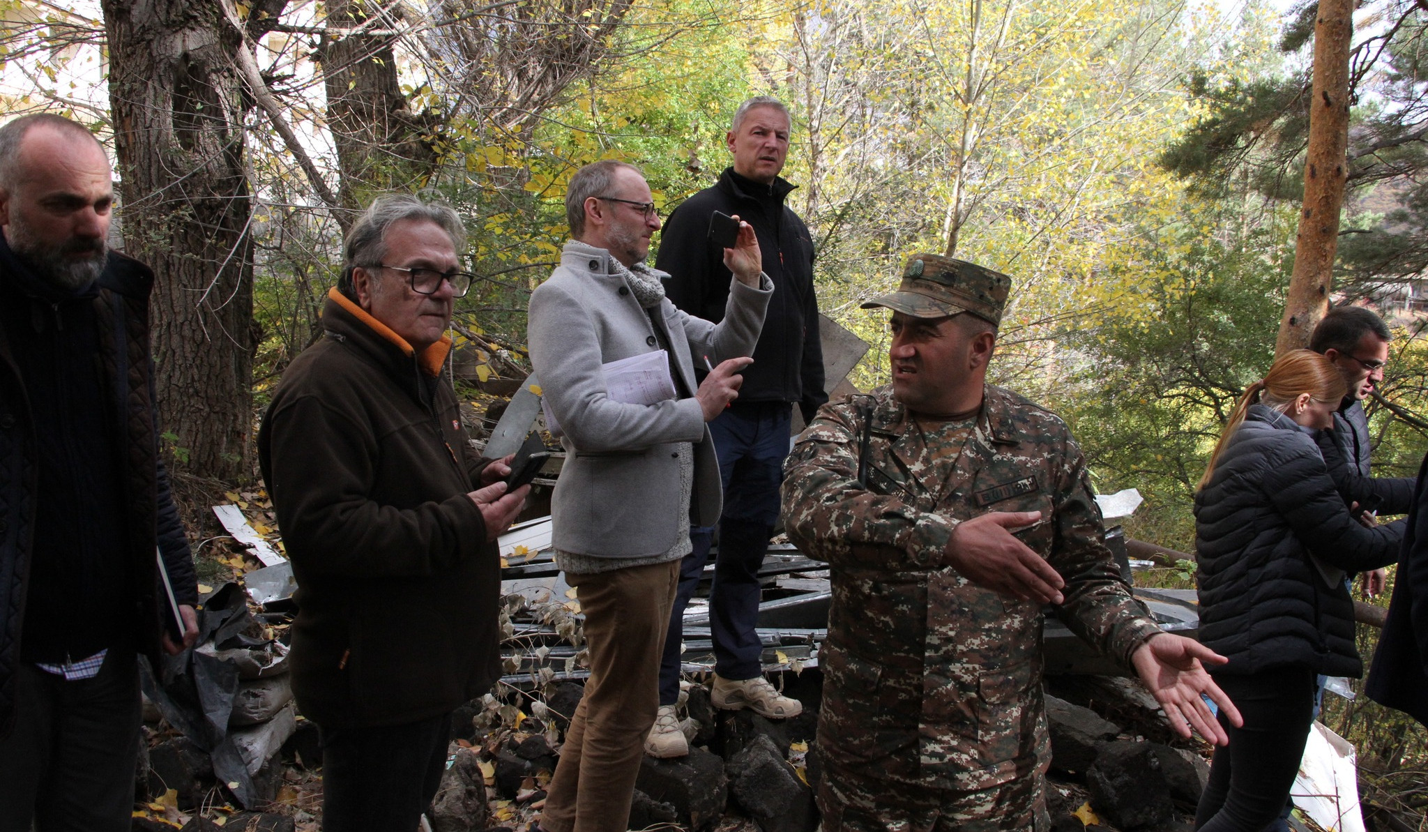 Наблюдатели ОБСЕ в Джермуке ознакомились с последствиями нападения азербайджанских ВС