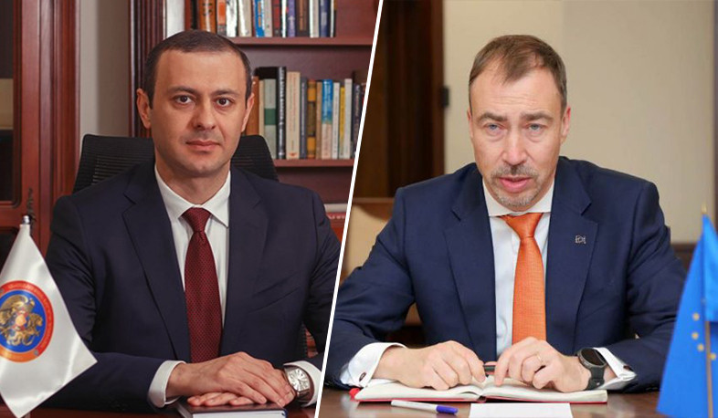 Армен Григорян и Тойво Клаар обсудили ход шагов, реализованных в рамках мандата миссии по мониторингу ЕС