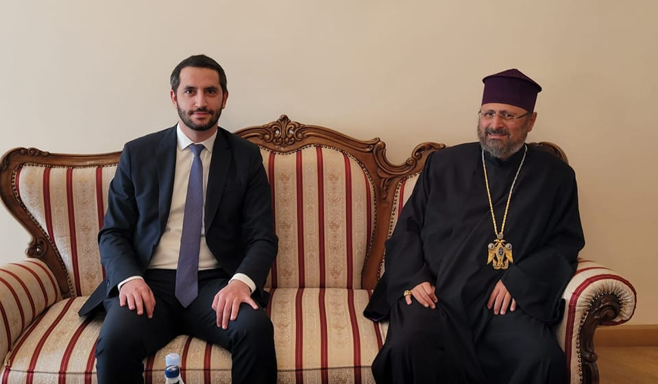 Ruben Rubinyan and Armenian Patriarch of Constantinople discussed issues related to Armenia-Turkey settlement process