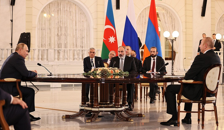 Pashinyan-Putin-Aliyev meeting ended: statement agreed