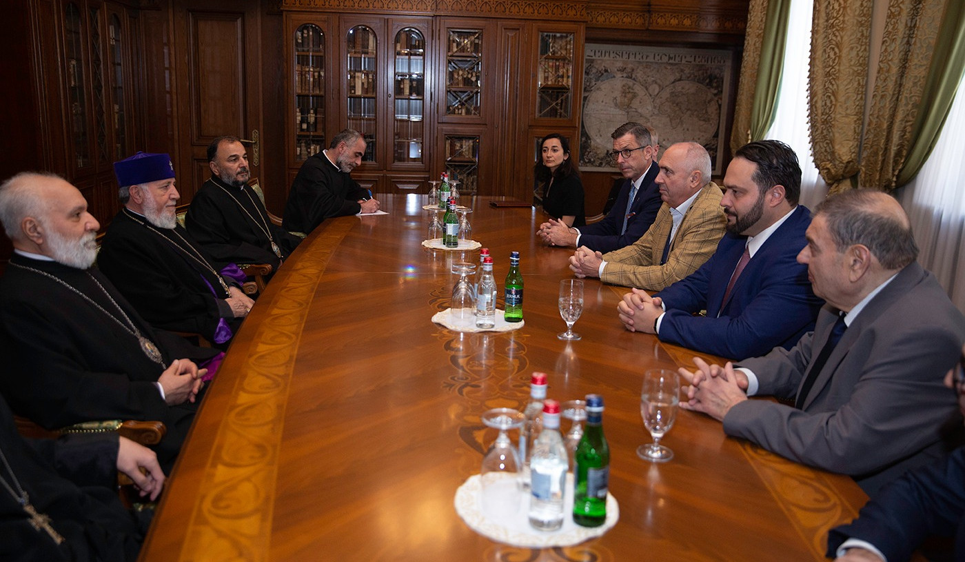 Catholicos of All Armenians received members of European Parliament
