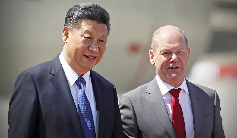 Канцлер Германии Шольц находится в Китае