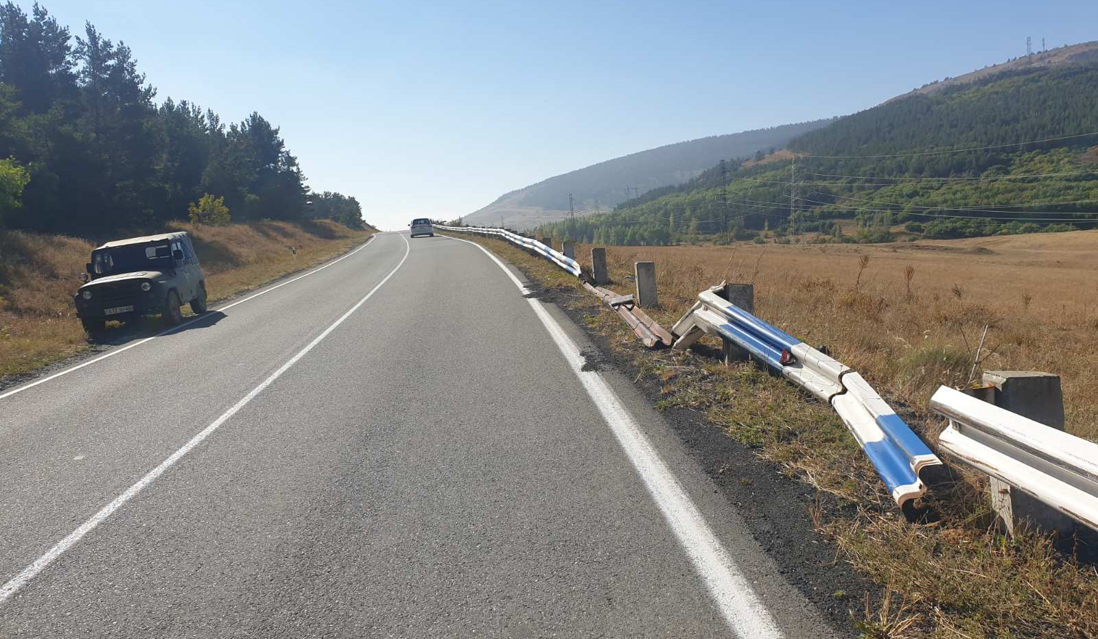 Վերականգնվում են Գյումրի-Սպիտակ ճանապարհահատվածի վնասված արգելապատնեշները