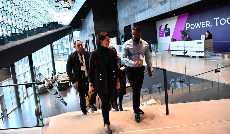 Վարչապետի տիկին Աննա Հակոբյանը մասնակցել է «Ռեյկյավիկի գլոբալ ֆորում. կին առաջնորդներ» խորագրով համաժողովին