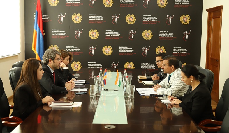 Գրիգոր Մինասյանը և Հնդկաստանի դեսպանը քննարկել են դատապարտյալների փոխանցմանն առնչվող հարցեր