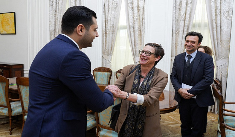 Hambardzum Matevosyan receives Ambassador of France to Armenia Anne Louyot and delegation of French Development Agency