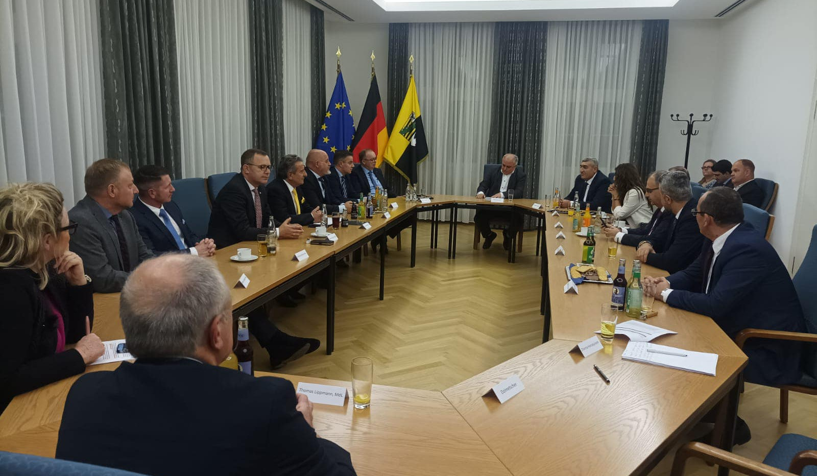 ՀՀ ԱԺ խորհրդարանական պատվիրակության անդամները հանդիպել են Սաքսոնիա-Անհալթ երկրամասի  Լանդթագի նախագահի հետ