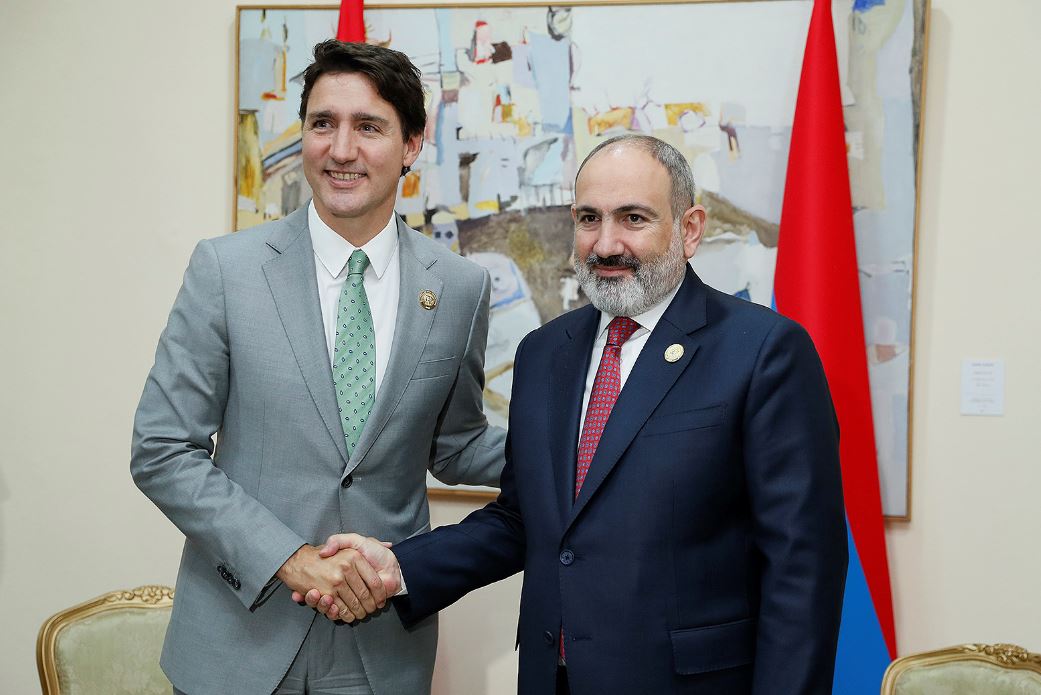 Nikol Pashinyan and Justin Trudeau discuss issues related to further development of Armenian-Canadian relations