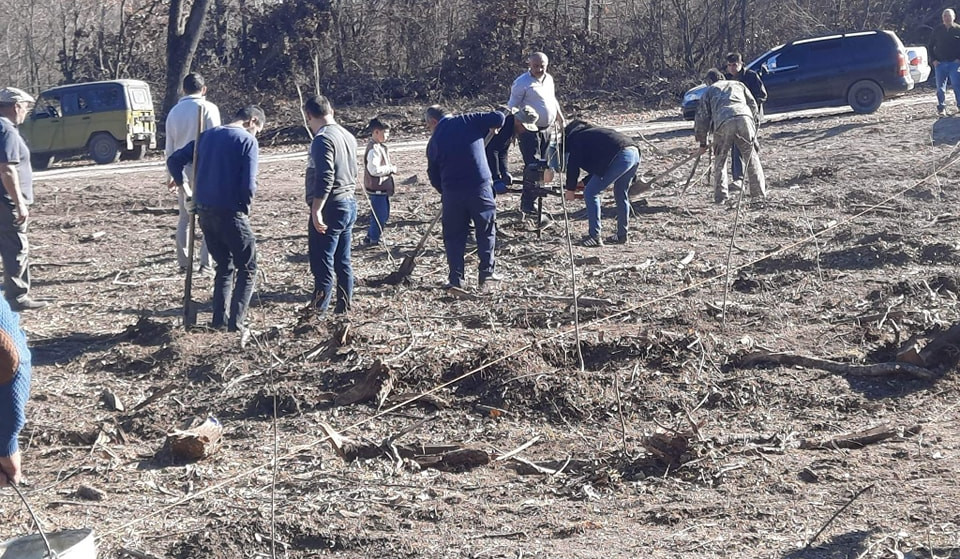 Ծառատունկ Ասկերանի շրջանի Դահրազ գյուղում