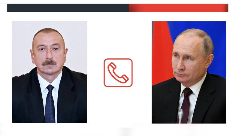 Əliyev və Putin arasında telefon danışığı olub