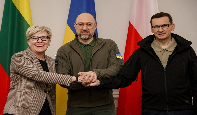 Prime ministers of Ukraine, Poland and Lithuania confirmed need for increased military and financial aid to Kyiv