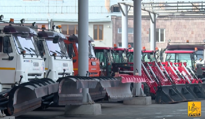 Երևանում ձնամաքրման աշխատանքներին կներգրավվի 81 միավոր  տեխնիկա. քաղաքապետարան