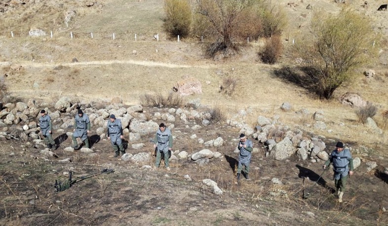 Պայթուցիկ զինամթերքի հայտնաբերման աշխատանքներ՝ Սիսիան-Քաջարան հատվածի կառուցման աշխատանքների անվտանգությունն ապահովելու նպատակով