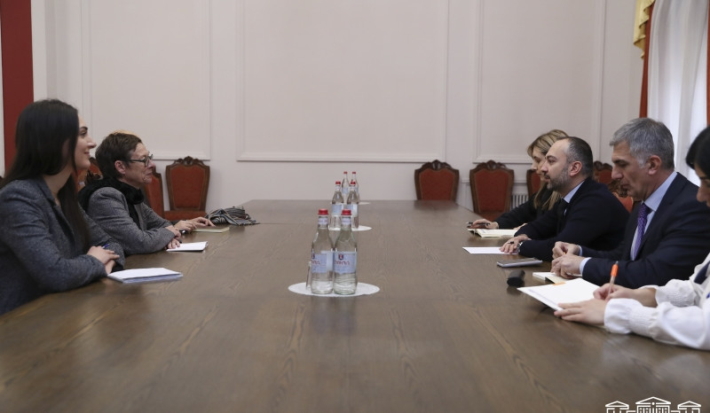 Edaurd Aghajanyan meets with Ambassador of France to Armenia