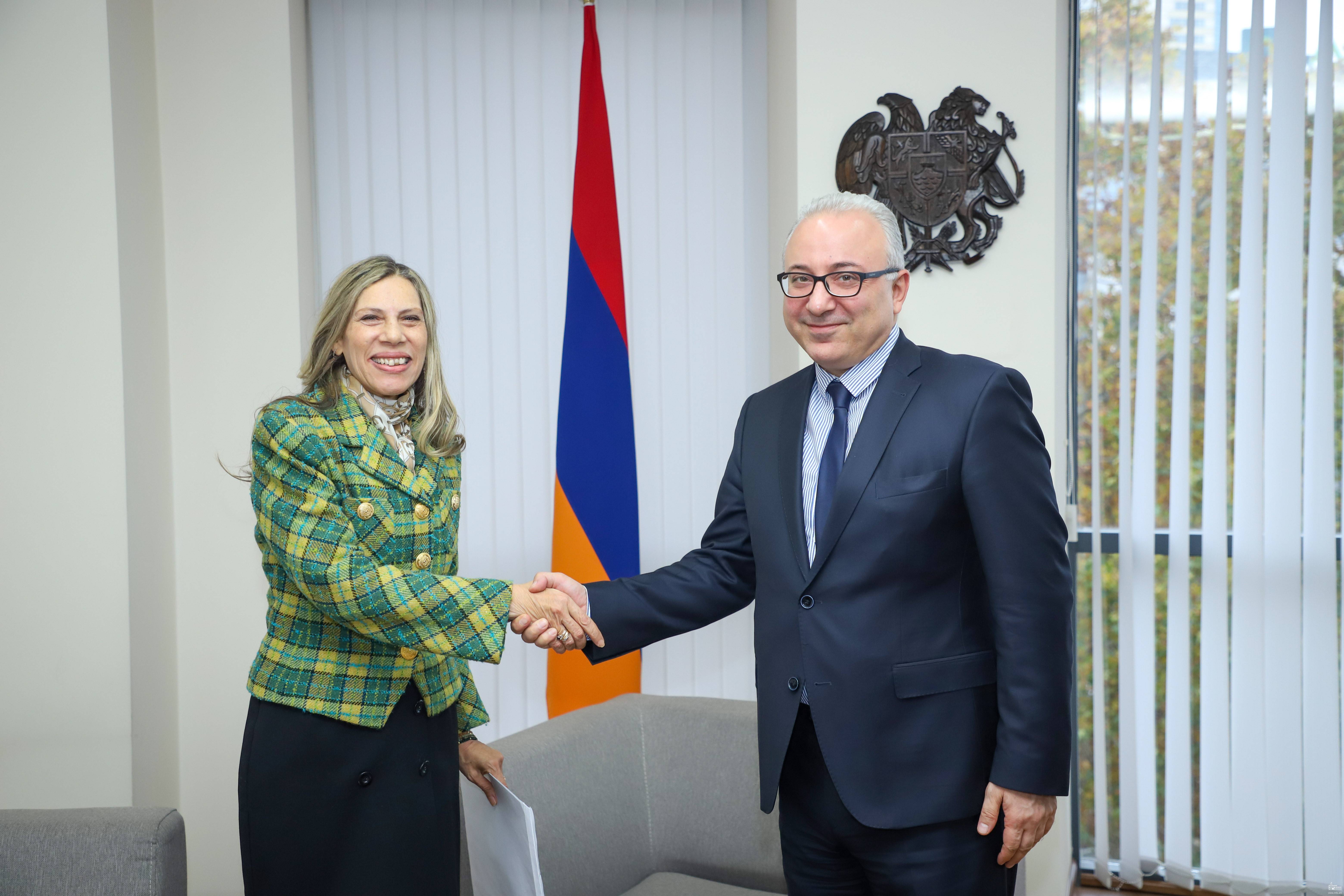 ՀՀ ԱԳ նախարարի տեղակալը և Եգիպտոսի նորանշանակ դեսպանը քննարկել են տարածաշրջանային և միջազգային օրակարգի խնդիրներ