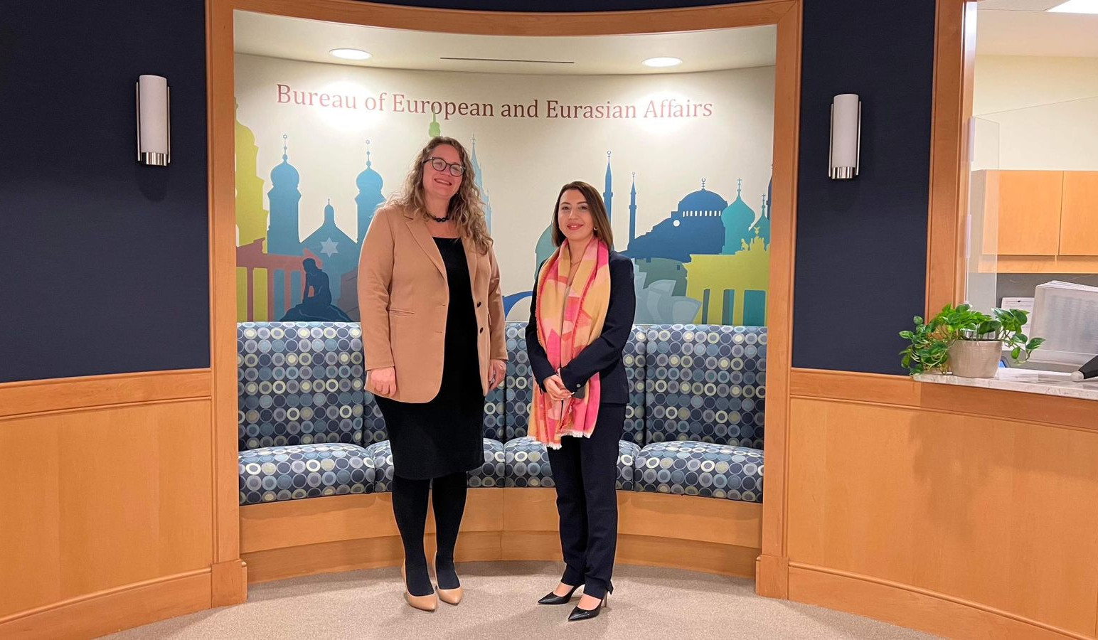 Human Rights Defender met Ms. Erica Olson, Deputy Assistant Secretary of State overseeing policy for Southern Europe and Caucasus, in Washington