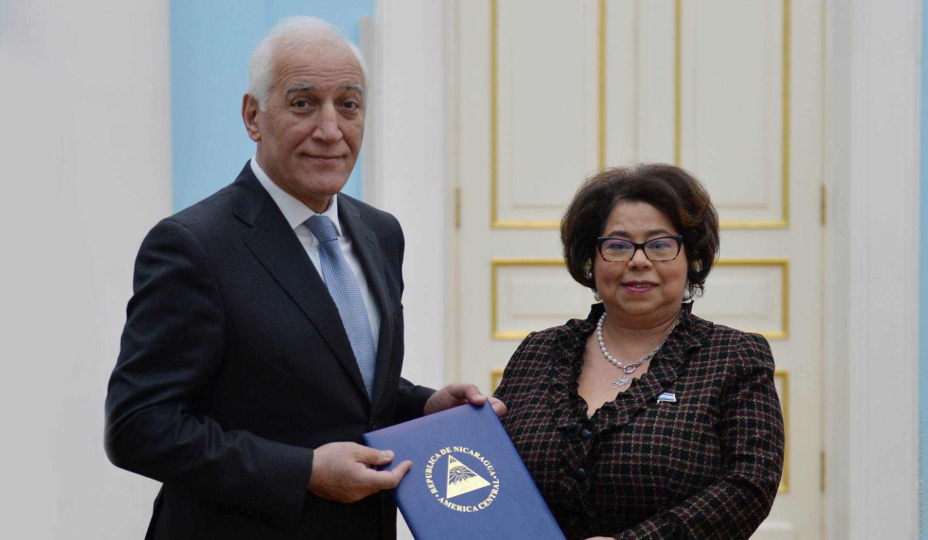 Newly appointed Ambassador of Nicaragua Alba Azucena Torres Mejia presented her credentials to President Vahagn Khachaturyan
