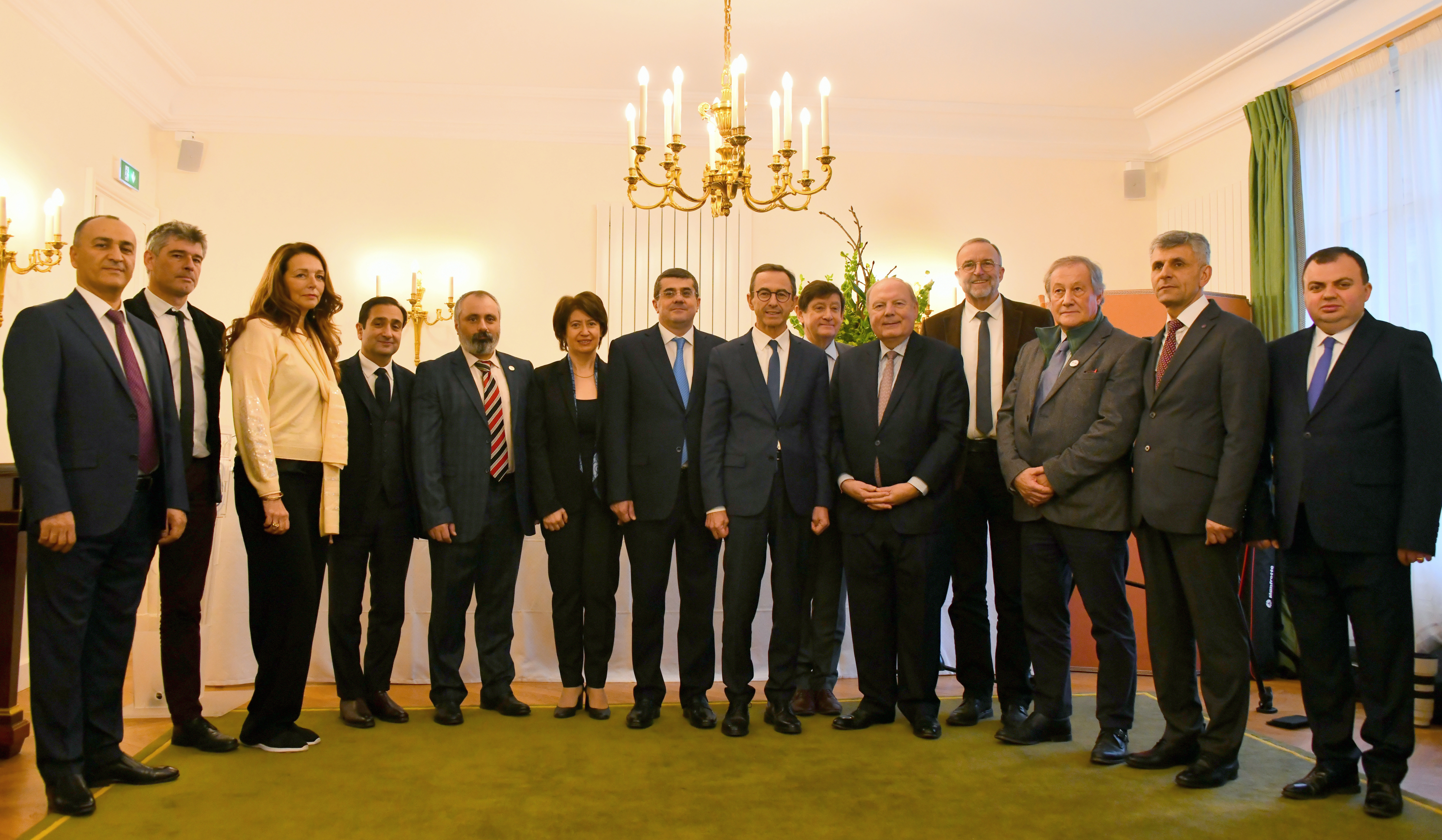 Arayik Harutyunyan of Artsakh holds meetings with French senior lawmakers in Paris