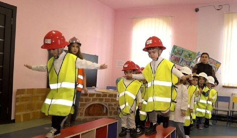 «Երկրաշարժի դեպքում տարհանման իրականացում» թեմայով վարժանք Աբովյանի մանկապարտեզում