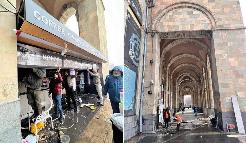 Ապամոնտաժման հերթը հասավ պատմության թանգարանի շենքից կառչած կրպակին. Ավինյան