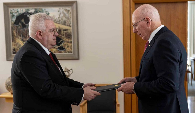 Ambassador Areg Hovhannisyan presented his credentials to Governor-General of Australia, David Harley