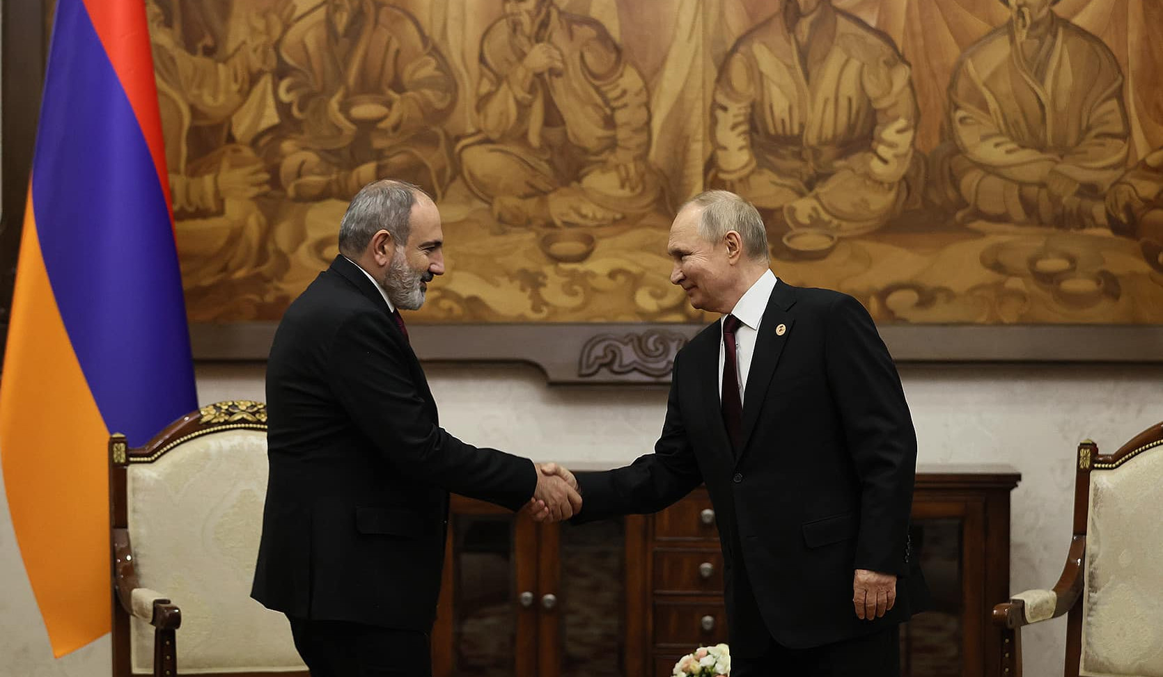 Nikol Pashinyan and Vladimir Putin met in Bishkek