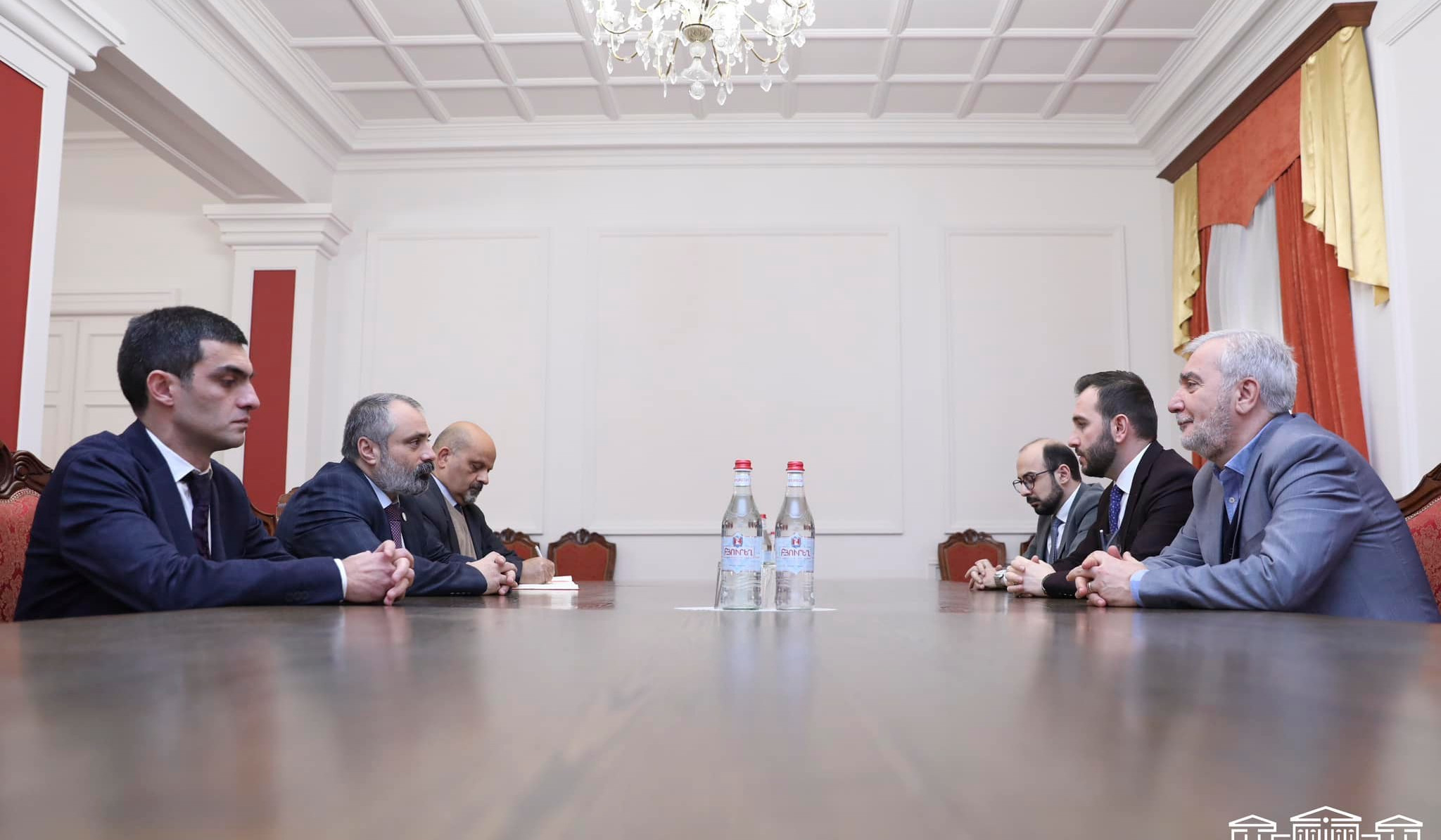 Hayk Konjoryan received delegation led by David Babayan: situation in Lachin Corridor discussed
