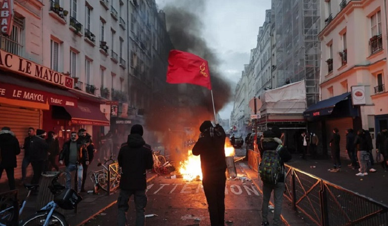 Փարիզում քրդերի ցույցի ժամանակ բախումներ են սկսվել ոստիկանության հետ