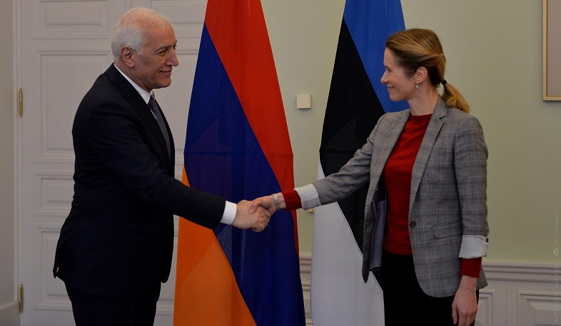 Հայաստանի նախագահը և Էստոնիայի վարչապետն անդրադարձել են անվտանգային և տարածաշրջանային նշանակության հարցերի