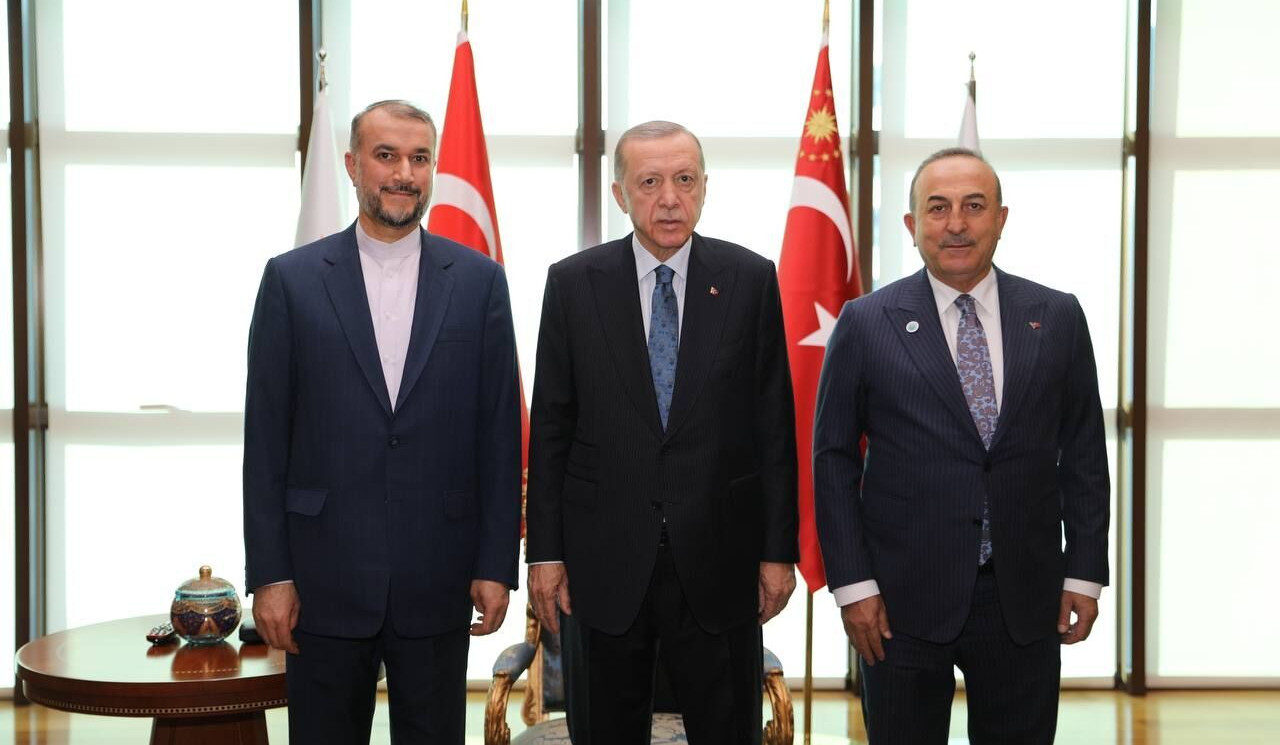 Iran, Turkey FMs, Erdogan meet in Ankara