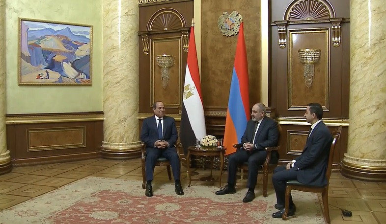 Nikol Pashinyan hosts Egyptian President Abdel Fattah El-Sisi in Armenian Government
