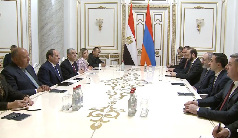 Никол Пашинян и президент Египта провели встречу в расширенном составе