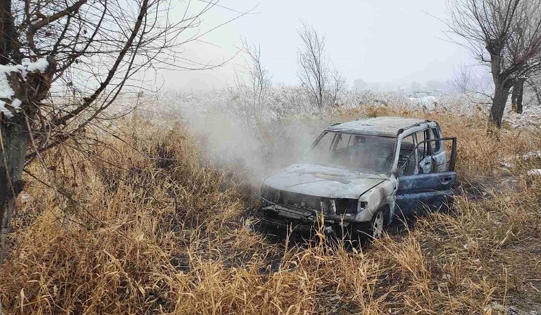 Հայանիստ գյուղում այրվել է ավտոմեքենա, ուղևորները հոսպիտալացվել են