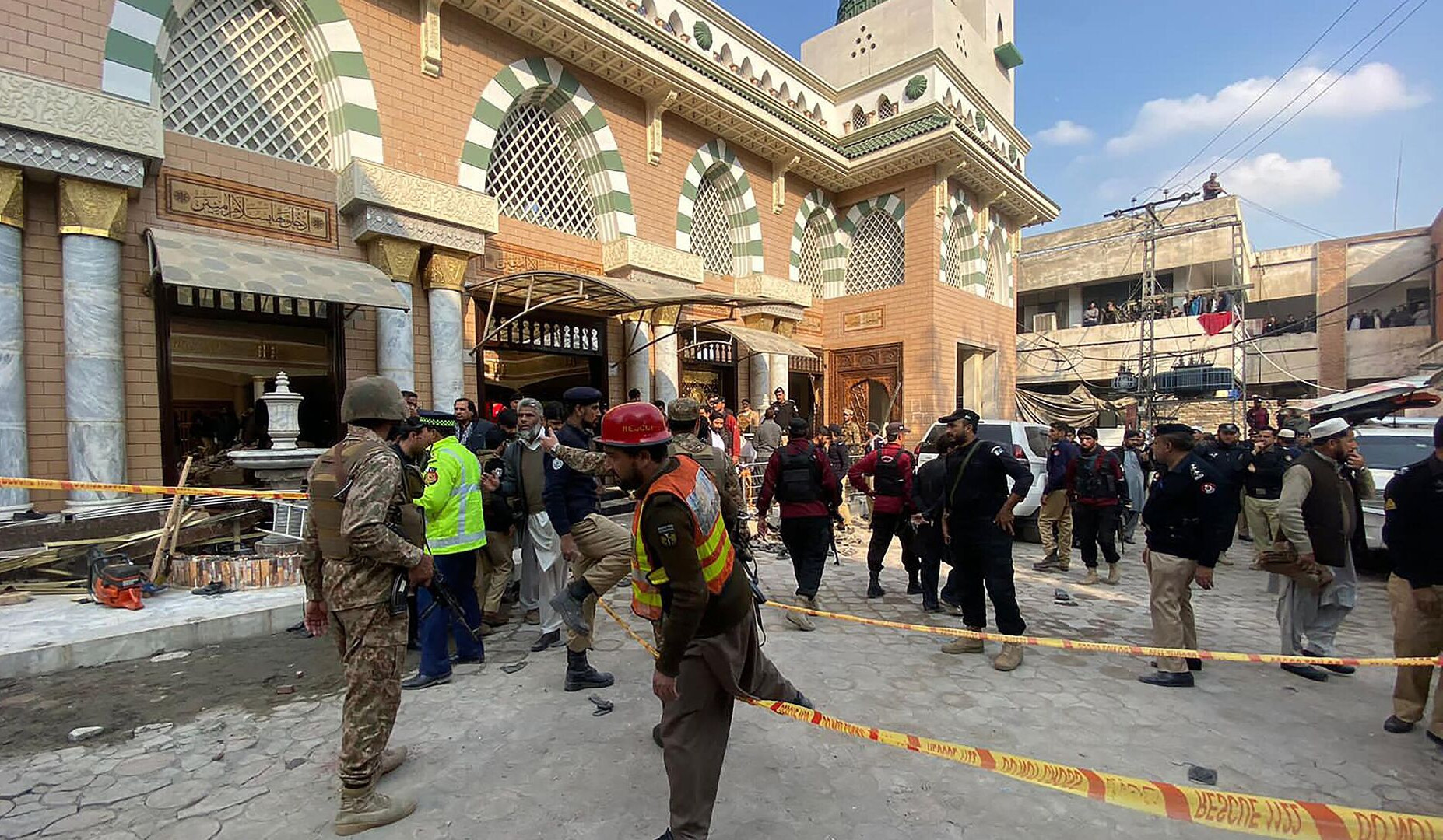Peshawar tightens security as death toll from mosque bombing rises to 90