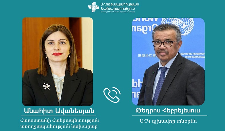 Armenian Health minister discusses severe humanitarian situation in Nagorno-Karabakh blocking of the Lachin Corridor with WHO chief