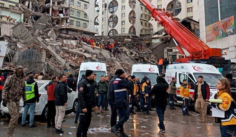 Ален Симонян выразил соболезнования родственникам погибших в результате землетрясения в Турции