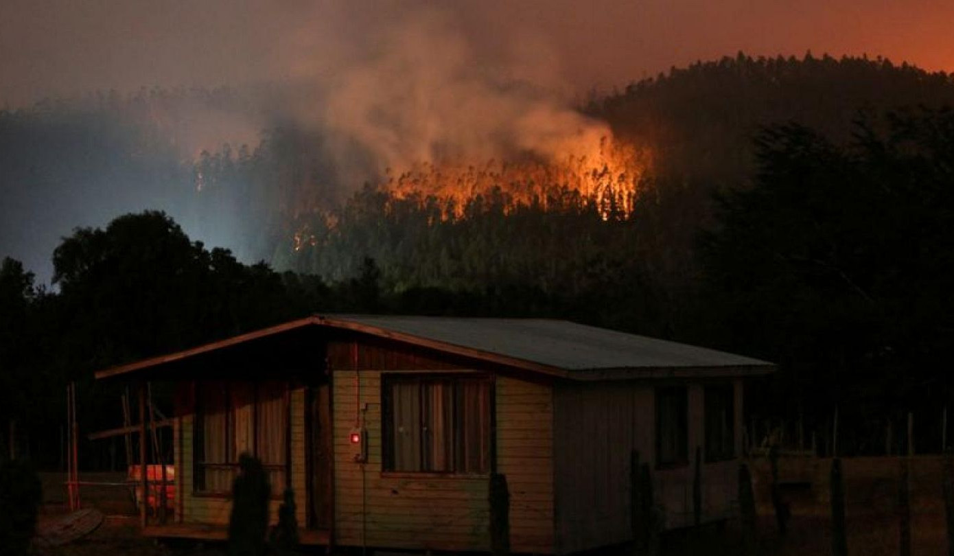 В Чили зафиксировано около 280 очагов лесных пожаров