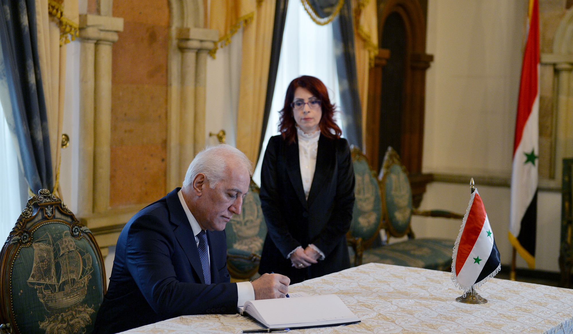 President Vahagn Khachaturyan wrote note in book of condolences opened in Embassy of Syria in Armenia
