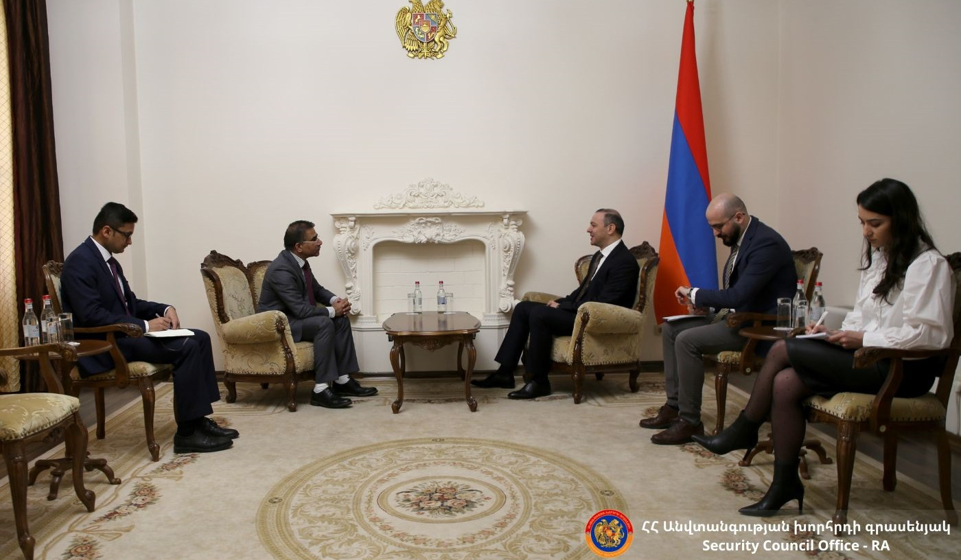 High dynamic of development observed in number of areas of Armenian-Indian relations: Ambassador Dewal to Secretary of Security Council